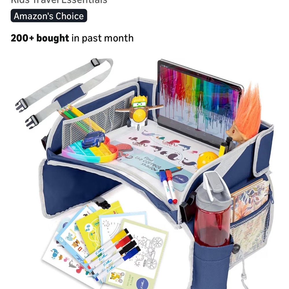 Kids Travel Tray for Car or Plane